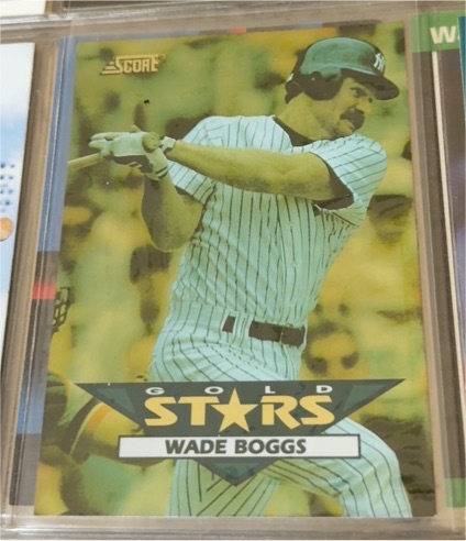 1994 Score Gold Stars Wade Boggs — front