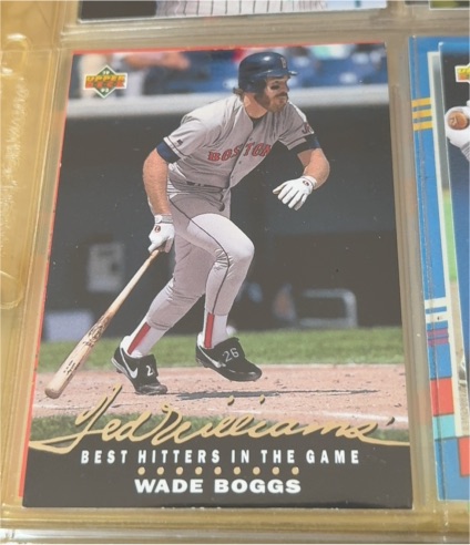 1992 Upper Deck Ted Williams' Best #T1 Wade Boggs — front