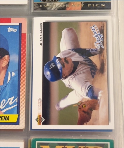 1992 Upper Deck #195 Juan Samuel — front