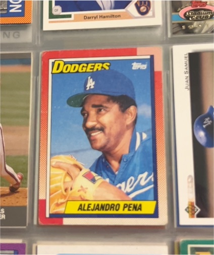 1990 Topps #483 Alejandro Pena — front