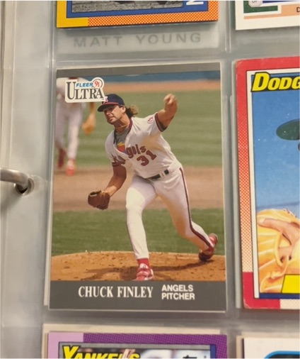 1991 Fleer Ultra # Chuck Finley — front