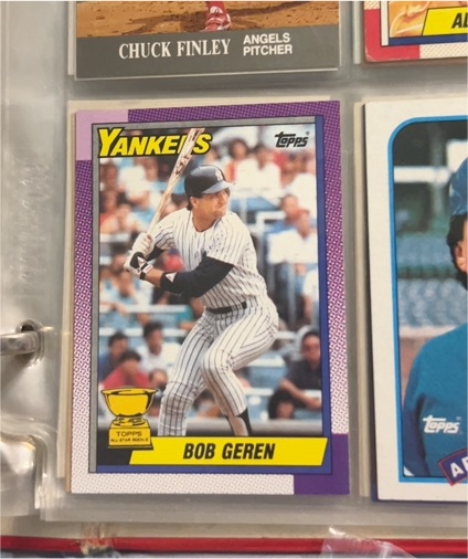 1990 Topps #536 Bob Geren — front