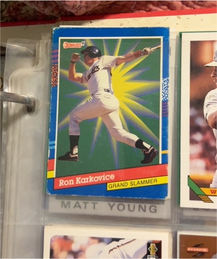 1991 Donruss Grand Slammer Ron Karkovice — front