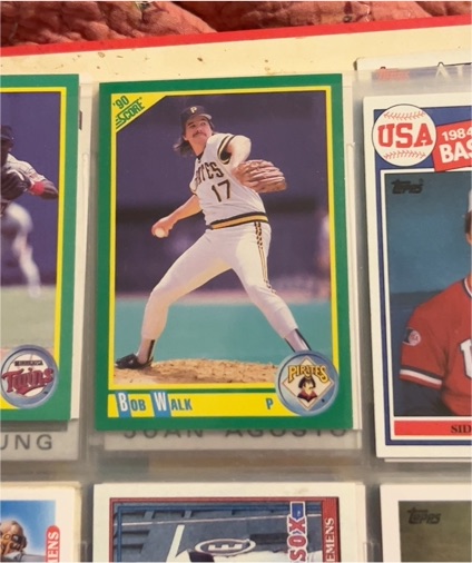 1990 Score #21 Bob Walk — front