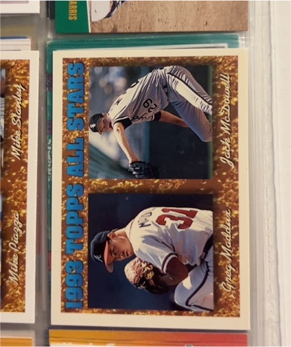 1994 Topps #392 Greg Maddux / Jack McDowell — front