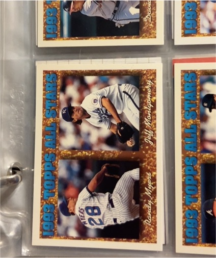 1993 Topps #392 Randy Myers & Jeff Montgomery — front