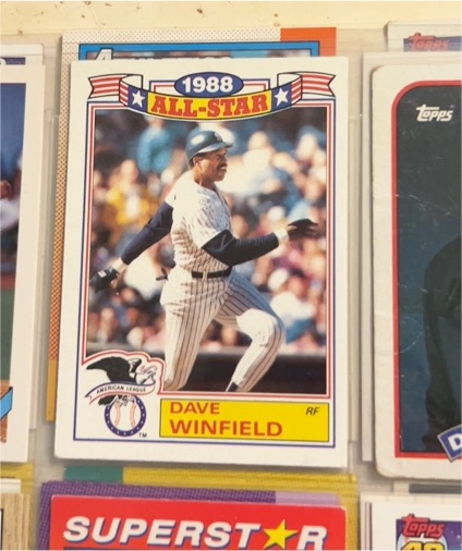 1988 Topps All-Star Game Commemorative #8 Dave Winfield — front
