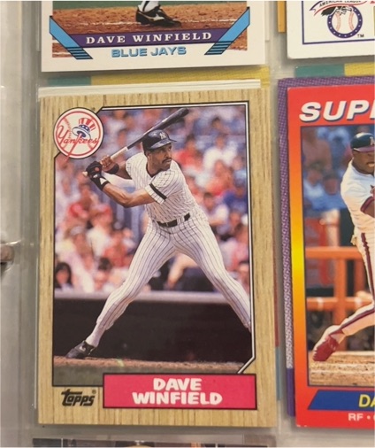 1987 Topps #770 Dave Winfield — front