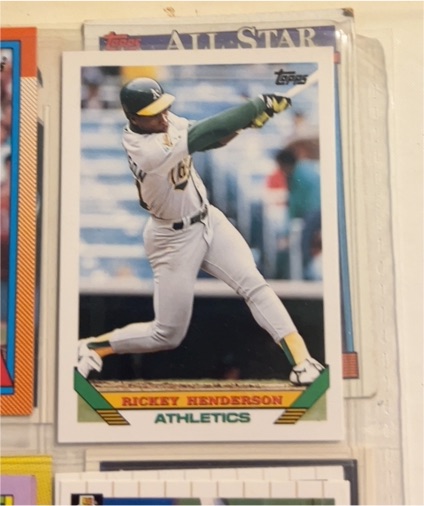 1993 Topps #750 Rickey Henderson — front