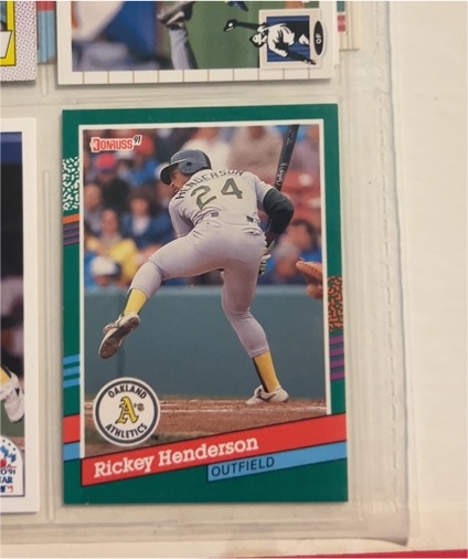 1991 Donruss #648 Rickey Henderson — front