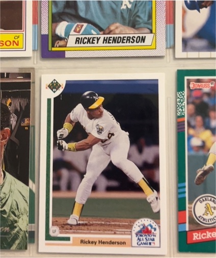 1990 Score #360 Rickey Henderson — front