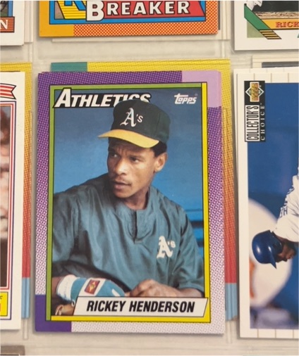1990 Topps #450 Rickey Henderson — front