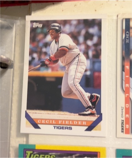 1993 Topps #80 Cecil Fielder — front