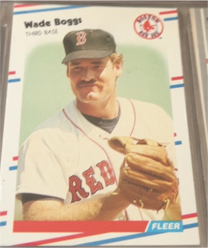 1988 Fleer #345 Wade Boggs — front