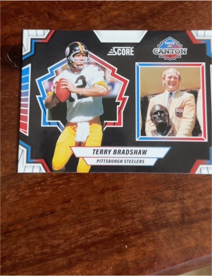 2025 Panini Score Men of Canton #1 Terry Bradshaw — front