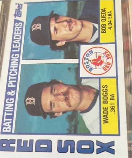 1984 Topps #786 Wade Boggs Bob Ojeda Boston Red Sox — front