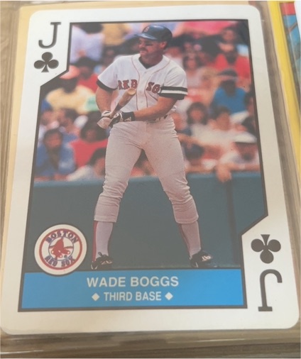 1990 U.S. Playing Card Co. #J Wade Boggs — front