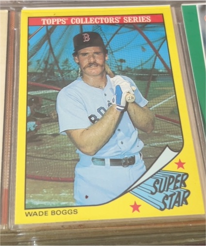 1986 Topps Collectors Series Super Star #3 Wade Boggs — front