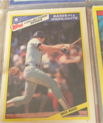 1987 Topps Collectors Series #10 Wade Boggs — front