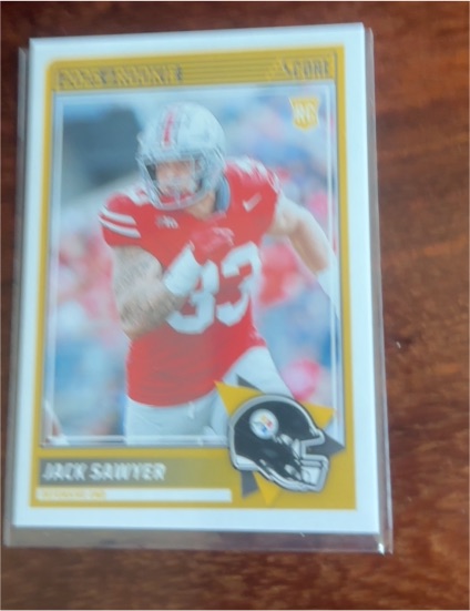 2025 Panini Score #83 Jack Sawyer RC Base Pittsburgh Steelers — front