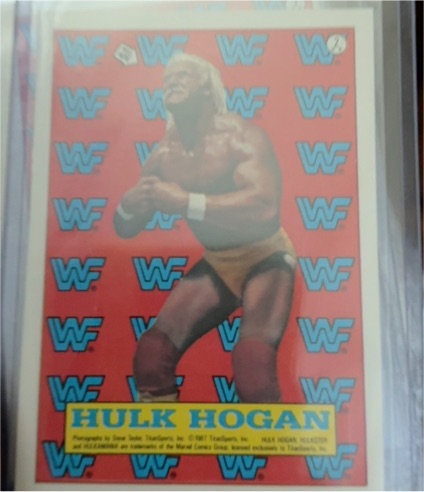 1987 Topps WWF Sticker #2 Hulk Hogan — front
