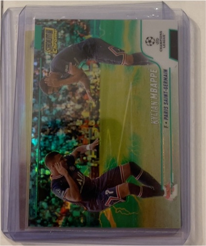 2021-22 Topps Stadium Club Chrome UEFA #75 Kylian Mbappe — front
