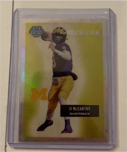 2023 Bowman University Chrome 1955 Bowman #55BF-19 JJ McCarthy — front