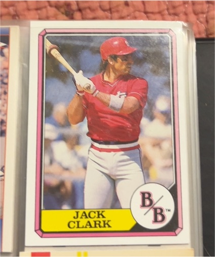 1987 Topps Boardwalk and Baseball #25 Jack Clark — front