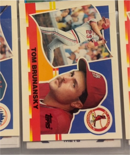1990 Topps Big Baseball #203 Tom Brunansky — front