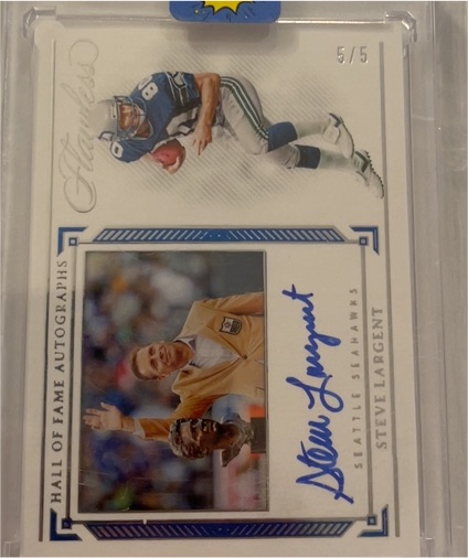 2022 Panini Flawless Hall of Fame Autographs #5 Steve Largent — front