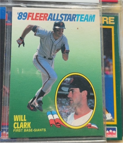 1989 Fleer All-Star Team #3 Will Clark — front