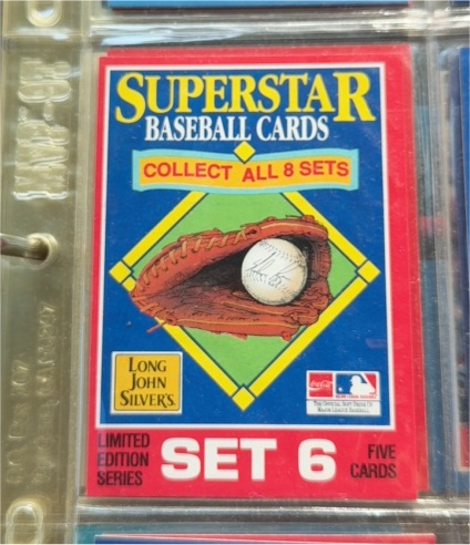 1990 Starline Long John Silver's Superstar Baseball Cards Set 6 — front