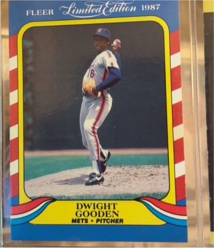 1987 Fleer Limited Edition #18 Dwight Gooden — front