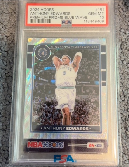 2024 Panini Hoops #181 Anthony Edwards — front