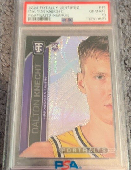 2024-25 Panini Totally Certified Portraits #19 Dalton Knecht — front