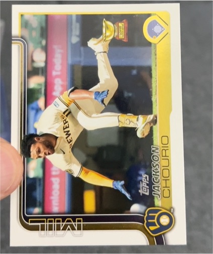 2025 Topps Series 2 #376 Jackson Chourio — front