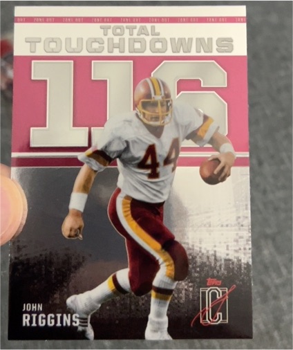 2024 Topps Signature Class #ZO-10 John Riggins Zone Out Total Touchdowns — front
