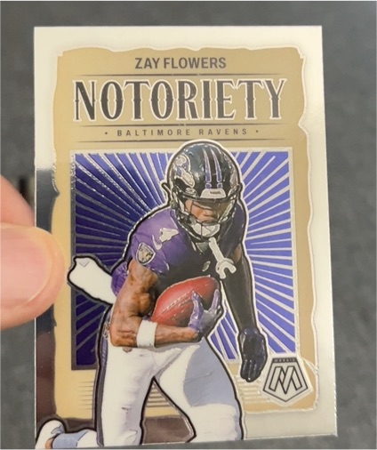 2024 Panini Mosaic Notoriety #17 Zay Flowers — front