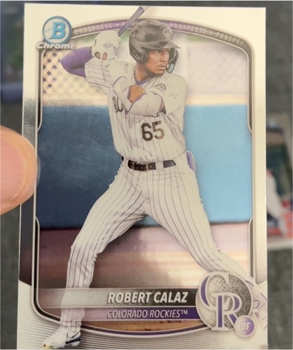 2025 Bowman Chrome Prospects #BCP-40 Robert Calaz — front