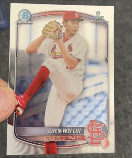 2025 Bowman Chrome Prospects #BCP-141 Chen-Wei Lin — front