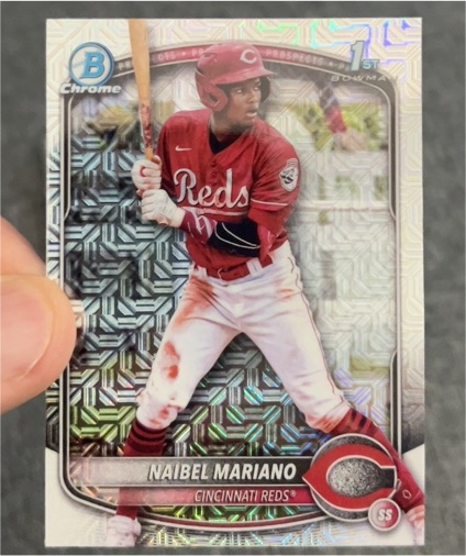 2025 Bowman Chrome Prospects #BCP-99 Naibel Mariano — front