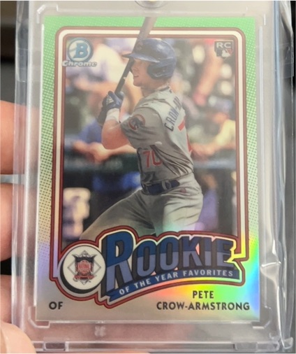 2024 Bowman Chrome Rookie of the Year Favorites #ROY-13 Pete Crow-Armstrong — front