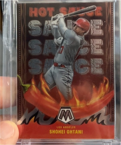 2022 Panini Mosaic Hot Sauce #HS-6 Shohei Ohtani — front