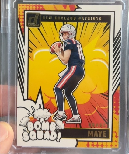 2024 Panini Donruss #28 Drake Maye Bomb Squad — front