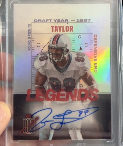 2024 Topps Signature Class #LCA-JT Jason Taylor Legends of Their Class Auto — front