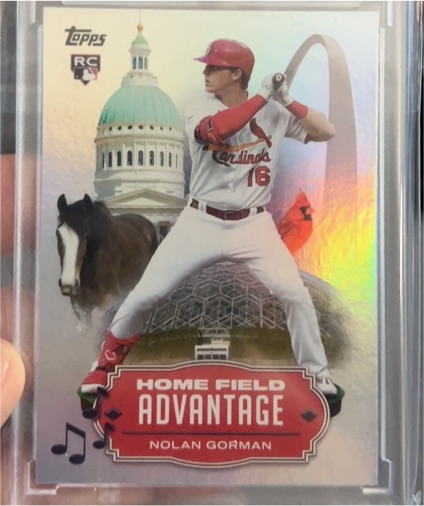2023 Topps Series 1 Home Field Advantage #HA-1 Nolan Gorman — front