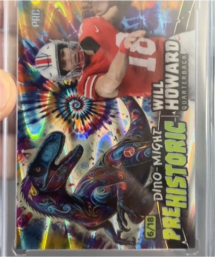 2024 Wild Card Dino-Might Prehistoric #6/18 Will Howard — front