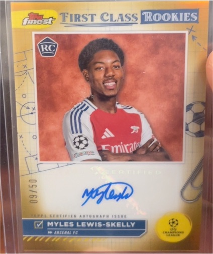 2024-25 Topps Finest UEFA First Class Rookies #26 Myles Lewis-Skelly — front