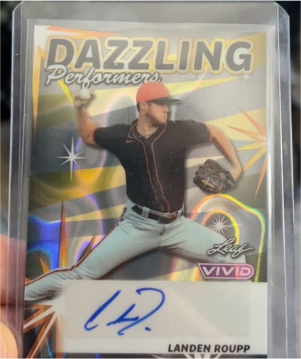 2024 Leaf Vivid #DP-LR1 Landen Roupp — front