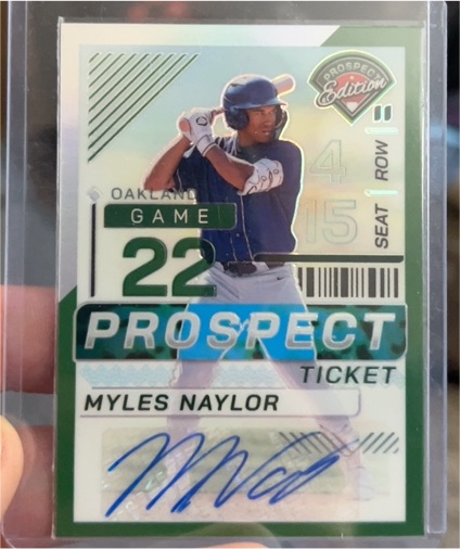 2024 Panini Prospect Edition #99 Myles Naylor Prospect Ticket — front